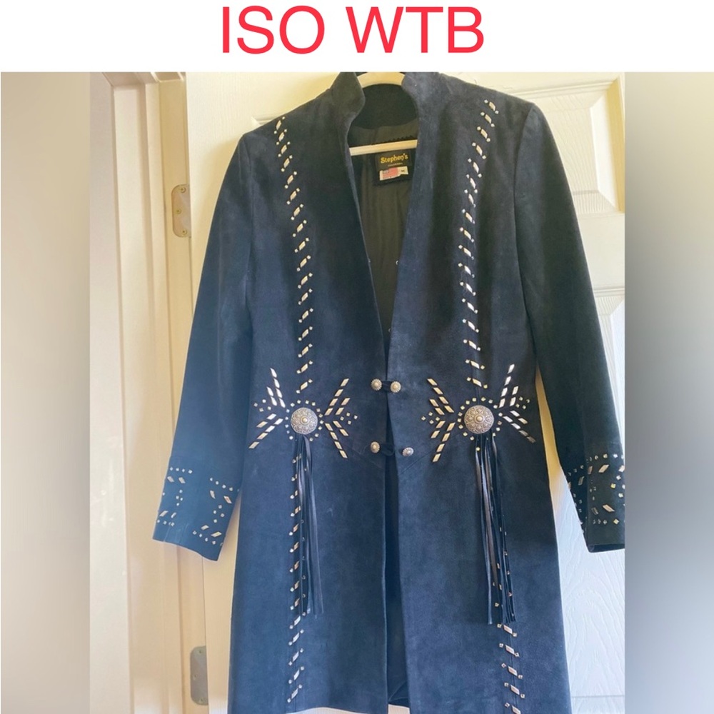 ISO WANT TO BUY WTB Renegade Spirit Suede Leather Jacket Coat
